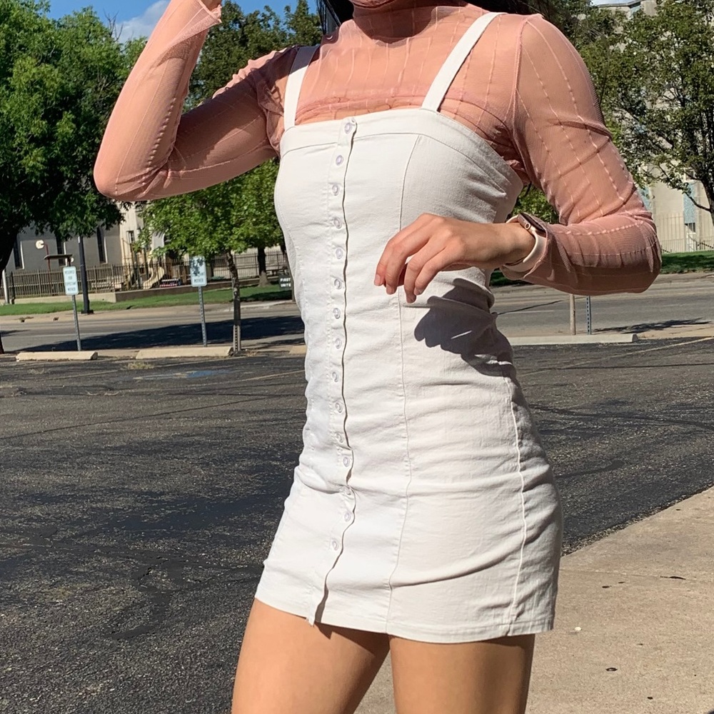 Mini white dress